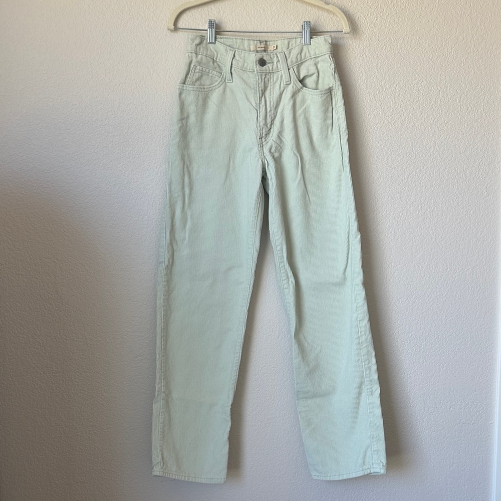 Levi's Light Mint Green Straight-Leg Jeans
